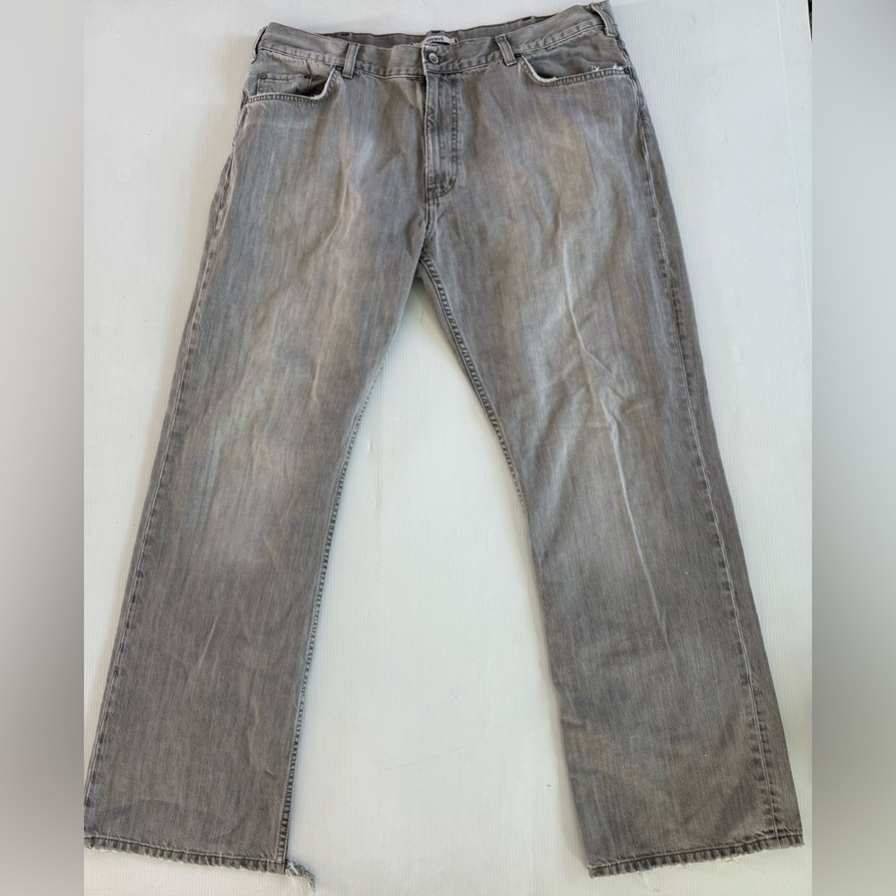 Mavi Jeans Mens 38x32 Stone Gray Matt Relaxed Straight Leg Distressed‎ - Picture 2 of 13